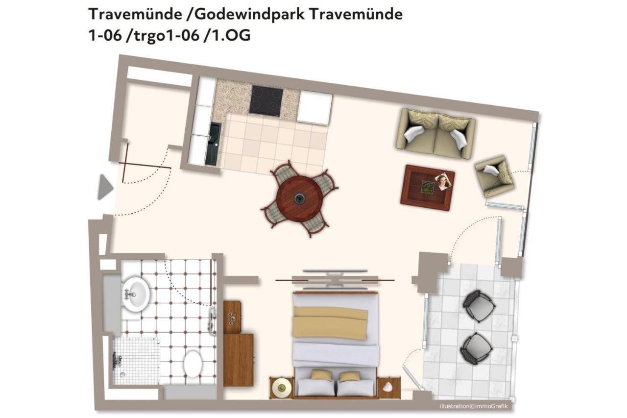 Godewindpark Travemuende Godewindpark Travemuende 1-06 Apartment ลูเบค ภายนอก รูปภาพ